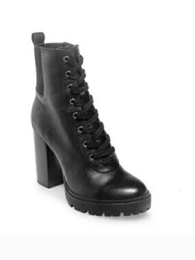 Steve Madden Latch Boot Black Size 8